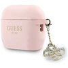 Guess 4G Charm Silicone dėklas skirtas Apple AirPods Pro 3 rožinės spalvos