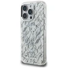 Dėklas Karl Lagerfeld IML Karl Script Pattern MagSafe skirtas Apple iPhone 16 Pro Max baltos spalvos