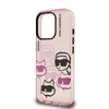 Dėklas Karl Lagerfeld IML Multi K&C Head Pattern skirtas Apple iPhone 16 Pro Max rožinės spalvos