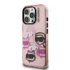 Dėklas Karl Lagerfeld IML Multi K&C Head Pattern skirtas Apple iPhone 16 Pro Max rožinės spalvos