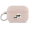 Dėklas Karl Lagerfeld Monogram Karl &amp; Choupette Head Case for AirPods Pro 3 - Rožinė