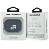 Dėklas Karl Lagerfeld Monogram Karl &amp; Choupette Head Case for AirPods Pro 3 - Juodas