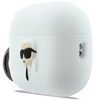 Karl Lagerfeld silikoninis Karl Head 3D dėklas AirPods Pro 3 ausinėms - Baltas