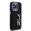 Dėklas Karl Lagerfeld Silicone Metal Script Logo iPhone 15 Pro Max Case - Juodas