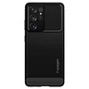 Spigen Rugged Armor dėklas skirtas Samsung Galaxy S21 Ultra, spalva - Matte Black