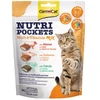 Gardumi kaķiem : GIMBORN Nutri Pockets Malt Vitamin Mix with Beef, Salmon, Catnip, 150gr