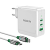 Įkroviklis MOKiN PD140W 2C1A GaN 2xUSB-C 1xUSB-A (juodas)