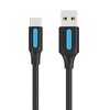 Įkrovimo laidas nuo USB-A 2.0 iki USB-C Vention COKBC 0.25 m (juodas)
