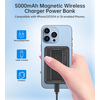 Choetech B662 wireless MagSafe 5000mAh powerbank – Juodos spalvos