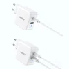 Kroviklis CHOETECH GaN USB Type-C, Type-A: 65W, PD, QC