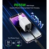 Kroviklis CHOETECH GaN 2xUSB Type-C: 35W, PD
