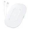 „Choetech“ belaidžio greito įkroviklio rinkinys 15 W LED baltas (T550-F) + USB įkroviklis 18 W maitinimo šaltinis baltas (Q5003-EU) + maitinimo laidas (AC)
