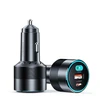 Choetech TC0011 automobilinis įkroviklis 130W 2x USB C 1x USB A - juodas