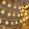 Christian Dior Kalėdinė LED girlianda snowflake/star - 6m/40 lampek ciepłe balta/warm baltas zasilane bat. 3xAA EHD-LS05