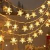 Christian Dior Kalėdinė LED girlianda snowflake/star - 10m/80 lampek ciepłe balta/warm baltas zasilane bat. 3xAA EHD-LS06