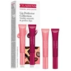 „Clarins Lip Perfector Duo“ rinkinys – 01 „Rose Shimmer“ 12 ml + 08 „Plum Shimmer“ 12 ml