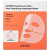 COSRX 5 PDRN Hyaluronic Acid Vital Hydrating Hydrogel Mask lakštinė veido kaukė, 3 x 34 g
