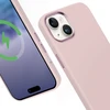 Crong Color Cover LUX Magnetic - Dėklas iPhone 15 Plus MagSafe (rožinis)