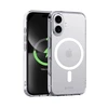 Dėklas Crong Clear MAG Cover su iPhone 16 Plus permatomomis