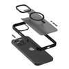 Dėklas Crong Hybrid Frost Mag Cover arba iPhone 16 Pro juoda