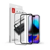 Crong Anti-Bacterial 3D Armor Glass – grūdintas stiklas 9H visam ekranui iPhone 16 Pro Max + montavimo rėmelis