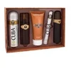 Cuba Gold Must Have rinkinys tualetinio vandens purškiklis 100 ml + tualetinis vandens purškiklis 35 ml + purškiamas dezodorantas 200 ml + dušo želė 200 ml + po skutimosi 100 ml