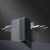 Cuktech CUKAD1003EUG GaN 100W laidinis įkroviklis 2 x USB-C 1 x USB-A su USB-C kabeliu – pilkos spalvos