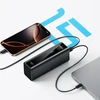 Cuktech PB200U Powerbank 210W 20000mAh 2x USB-C + USB-A with TFT display and 240W USB-C cable - juodas
