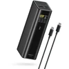 Cuktech PB200U Powerbank 210W 20000mAh 2x USB-C + USB-A with TFT display and 240W USB-C cable - juodas