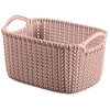 Curver Basket Knit XS rectangle 3L 25x18x14cm pink