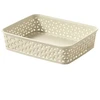 Plastikinė dėžė My Style Rattan A5 Curver 6x25.6x20cm kreminės spalvos