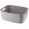 Curver Basket Softex M 12,5L 37,9x29,2x14,3cm pilkas-ruda