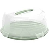 Curver Cake transport box round Ø34.7x15.6cm žalias