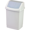 Šiukšliadėžė Curver, pilka, 15 l, 235 x 235 x 438 mm