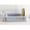 Indų džiovykla su padėklu CURVER BASIC KITCHEN ACCESORIES, balto granito spalvos, h9 x 26,5 x 42 cm