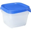 Curver / Keter CURVER Rinkinys POJEMNIKÓW KWADRATOWYCH FRESH&amp;GO 3X1,2L /Mėlynas/ TRANSPARENTNY