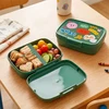 Curver Food storage container rectangular with divider 1.8L Snap Box žalias/fun-tilities