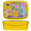 Curver Food storage container rectangular with divider 1.8L Snap Box yellow/kawaii