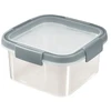 Curver / Keter CURVER SQUARE MAISTO KONTEINeris 0,9L /SKAIDRUS/ PILKA MĖLYNA