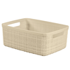 Daiktadėžė CURVER JUTE, 5 l, kreminė, 27×20×11 cm