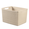 Daiktadėžė CURVER JUTE, 20 l, kreminė, 36×28×23 cm