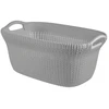Curver Laundry basket Knit 40L 59,5x38,5x27cm light pilkas