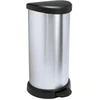 Curver Pedal bucket Deco Bin 40L sidabrinis