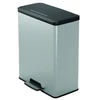 Curver Pedal bucket Deco Bin 65L sidabrinis