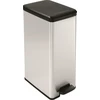 Curver Pedal bucket metallized Slim Bin 40L sidabrinis