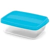 Curver Rectangular food container set 2x1.75L Vedo transparent turquoise