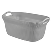 Krepšys skalbiniams Curver Knit 40L šviesiai pilka