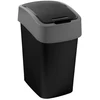 Keter CURVER ŠIUKŠLIADĖŽĖ „FLIP BIN” 10L /JUODA/ SIDABRINĖ
