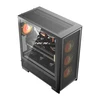 DarkFlash AIRNOVA computer case (juodas) + 3 fans