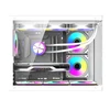 „DarkFlash B275 PRO“ kompiuterio korpusas (baltas) + 6 ventiliatoriai